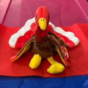 Ty Beanie Baby Gobbles the Turkey